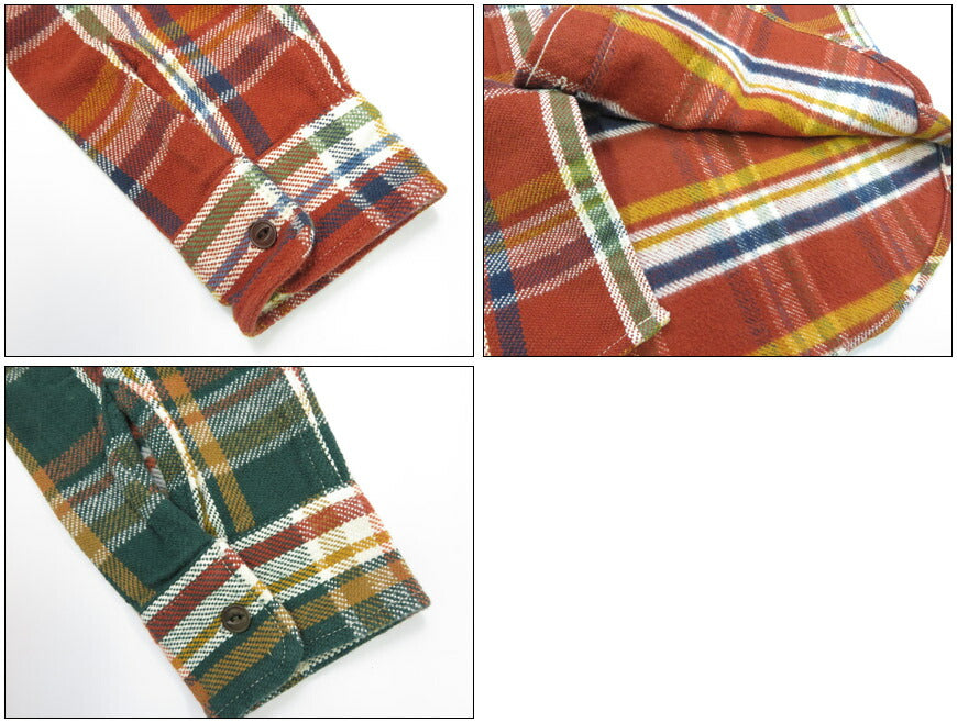 UES UES Karo Vorgedrucktes Schweres Flanellhemd Langarm 502553