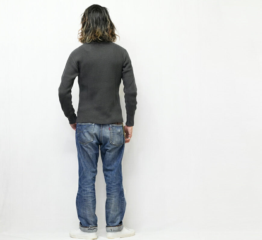 UES ウエス 60BW ビッグワッフル クルーネック サーマル 長袖Tシャツ UES60BW【2026年秋冬新作】