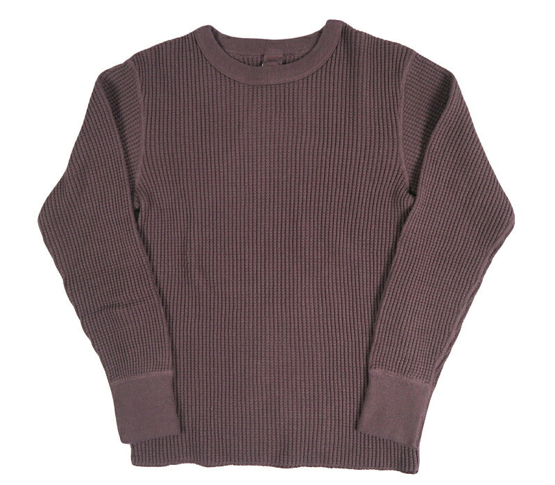 UES ウエス 60BW ビッグワッフル クルーネック サーマル 長袖Tシャツ UES60BW【2026年秋冬新作】