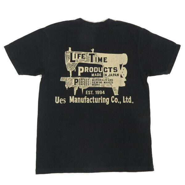 UES ยูอีเอส SEWING MACHINE เสื้อยืดแขนสั้น คอปก บายเนอร์ 652503