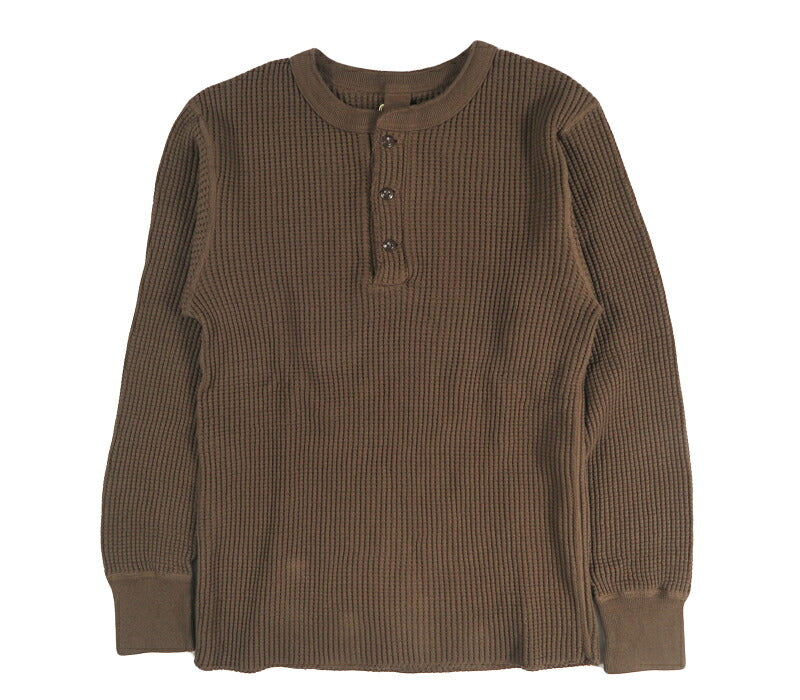 UES ウエス 66BW ビッグワッフル ヘンリーネック サーマル 長袖Tシャツ UES66BW 【2026年秋冬新作】
