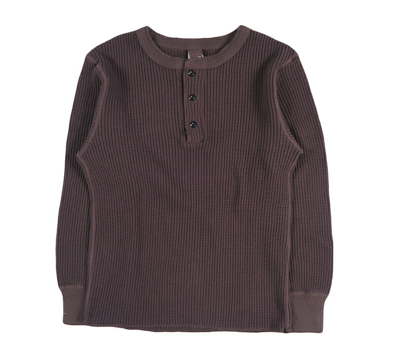 UES ウエス 66BW ビッグワッフル ヘンリーネック サーマル 長袖Tシャツ UES66BW 【2026年秋冬新作】