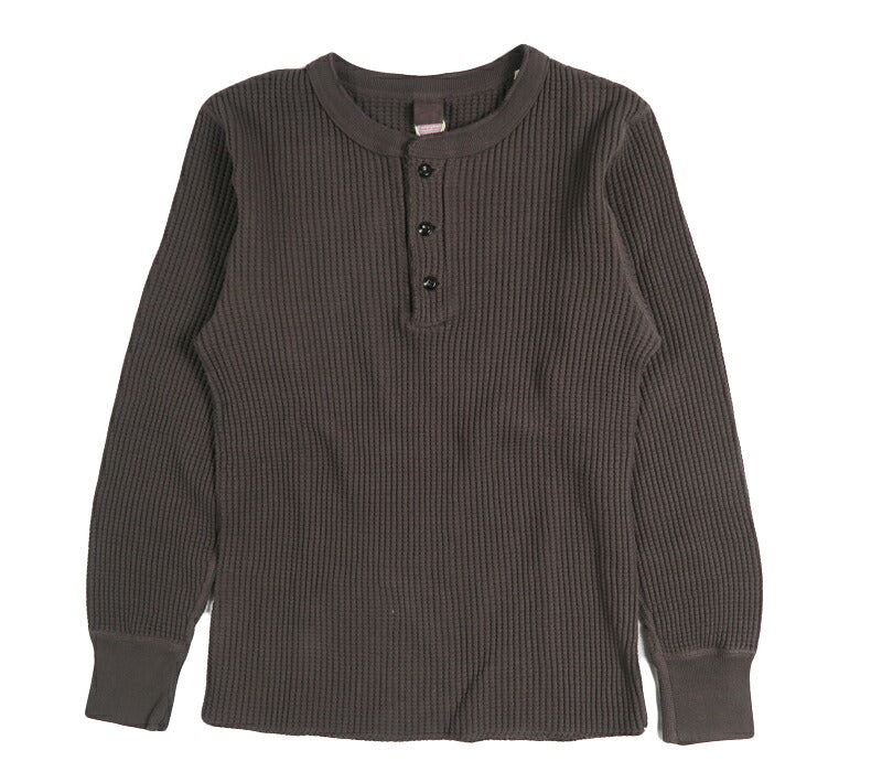 UES ウエス 66BW ビッグワッフル ヘンリーネック サーマル 長袖Tシャツ UES66BW 【2026年秋冬新作】