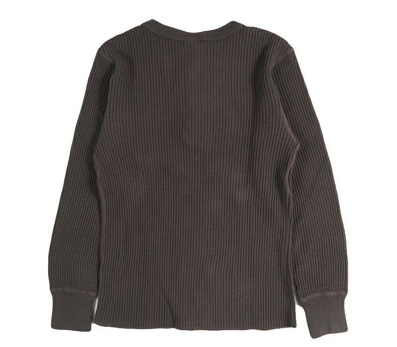 UES ウエス 66BW ビッグワッフル ヘンリーネック サーマル 長袖Tシャツ UES66BW【2026年秋冬新作】