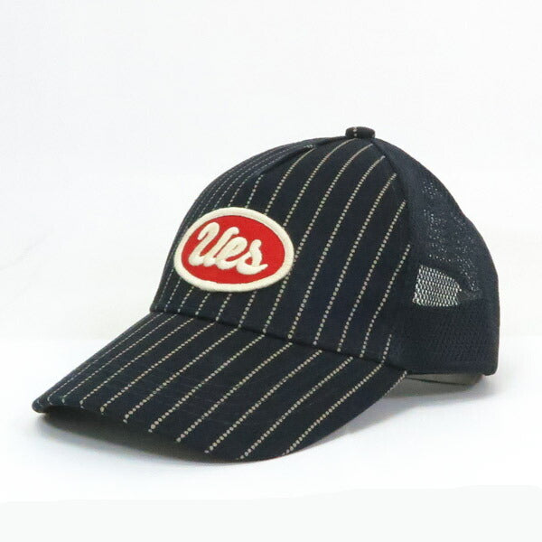 UES ยูอีเอส หมวก อินดิโก้ หมวกตาข่าย สีปัก: แดง UES-82MC-I-UES-R