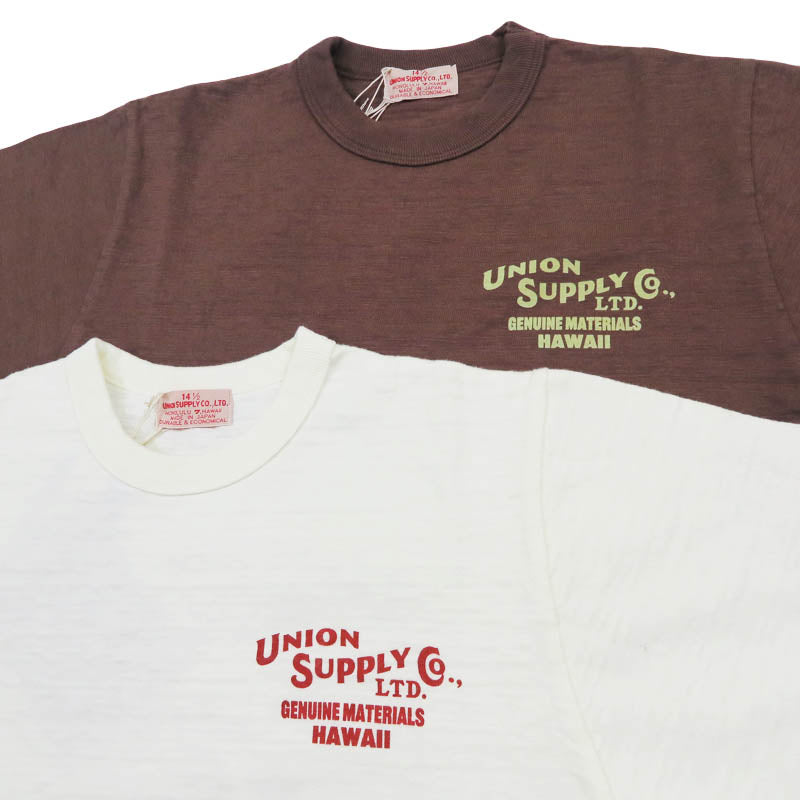 SUN SURF ユニオンサプライ 半袖 スラブヤーンTシャツ UNION SUPPLY LOGO S/S SLUB YARN T-SHIRT US79536【2026年春夏新作】