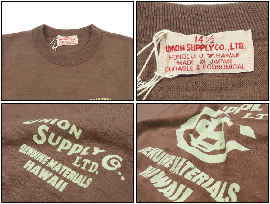 SUN SURF ユニオンサプライ 半袖 スラブヤーンTシャツ UNION SUPPLY LOGO S/S SLUB YARN T-SHIRT US79536【2026年春夏新作】