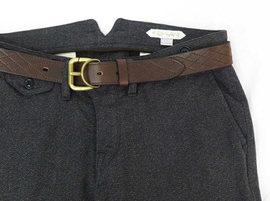 ART BROWN Horween Chromexcel Leder Steppnaht Gürtel VGB35109AB