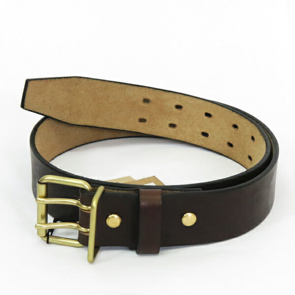 ART BROWN アートブラウン Horween Chromexcel Leder 40mm Doppelstift-Gürtel VGB40104AB