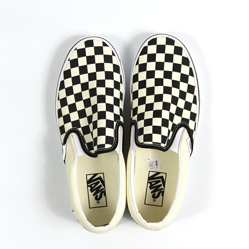 VANS バンズ Classic クラシック スリッポン CHECKERBOARD BLACK/WHITE スニーカー シューズ  ヴァンズ Slip-On VN000EYEBWW【2026年秋冬新作】