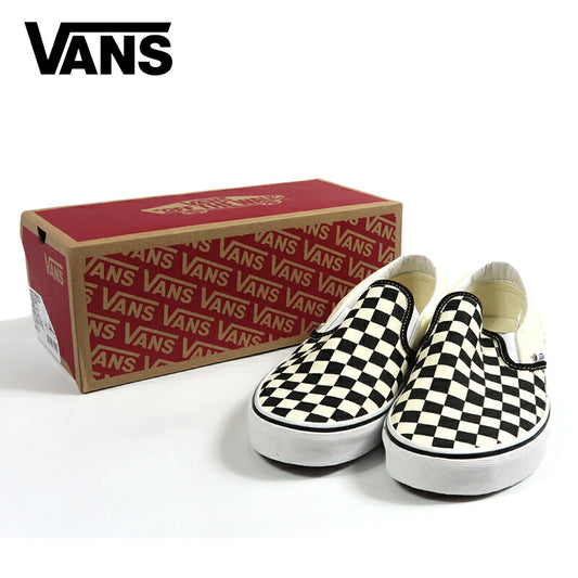 VANS バンズ Classic クラシック スリッポン CHECKERBOARD BLACK/WHITE スニーカー シューズ  ヴァンズ Slip-On VN000EYEBWW【2026年秋冬新作】
