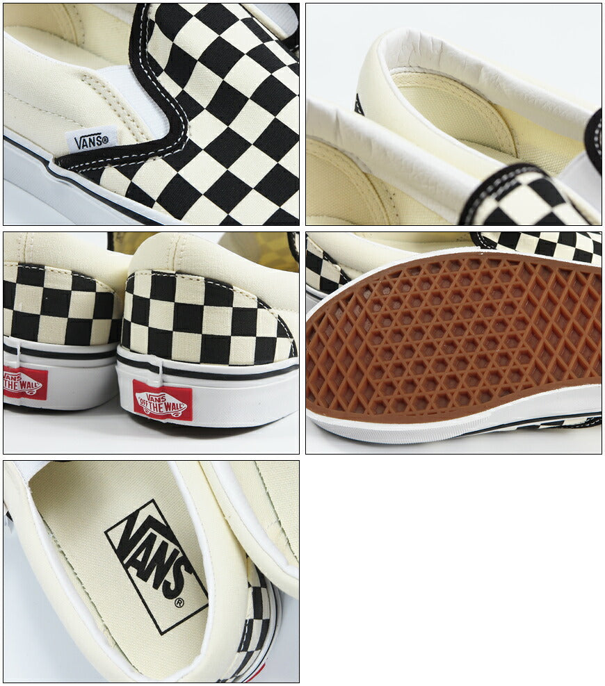 VANS バンズ Classic クラシック スリッポン CHECKERBOARD BLACK/WHITE スニーカー シューズ  ヴァンズ Slip-On VN000EYEBWW【2026年秋冬新作】