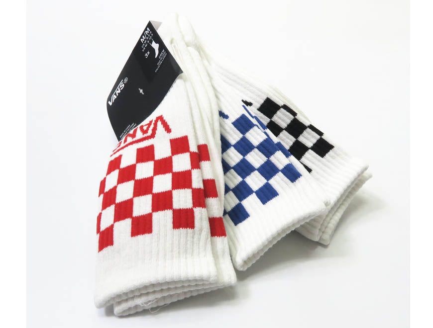 VANS Klassische Kariert Crew-Socken 3er-Set VANS VN000QBUWHT
