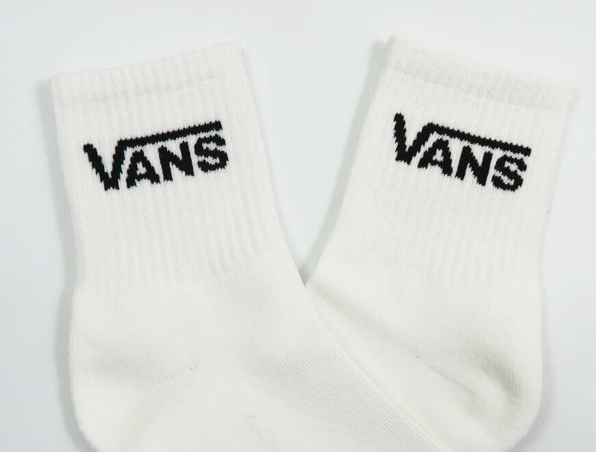 VANS Klassische Halb-Crew-Socken 3er-Set Weiß VANS VN000QBWWHT