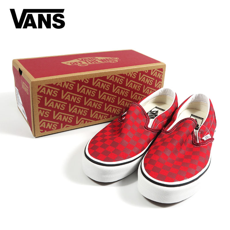 VANS Vans Classic Slip-On CHECKERBOARD RED/RED Sneaker Schuhe Vans Slip-On VN00117A9IJ【Neuheit Herbst/Winter 2026】
