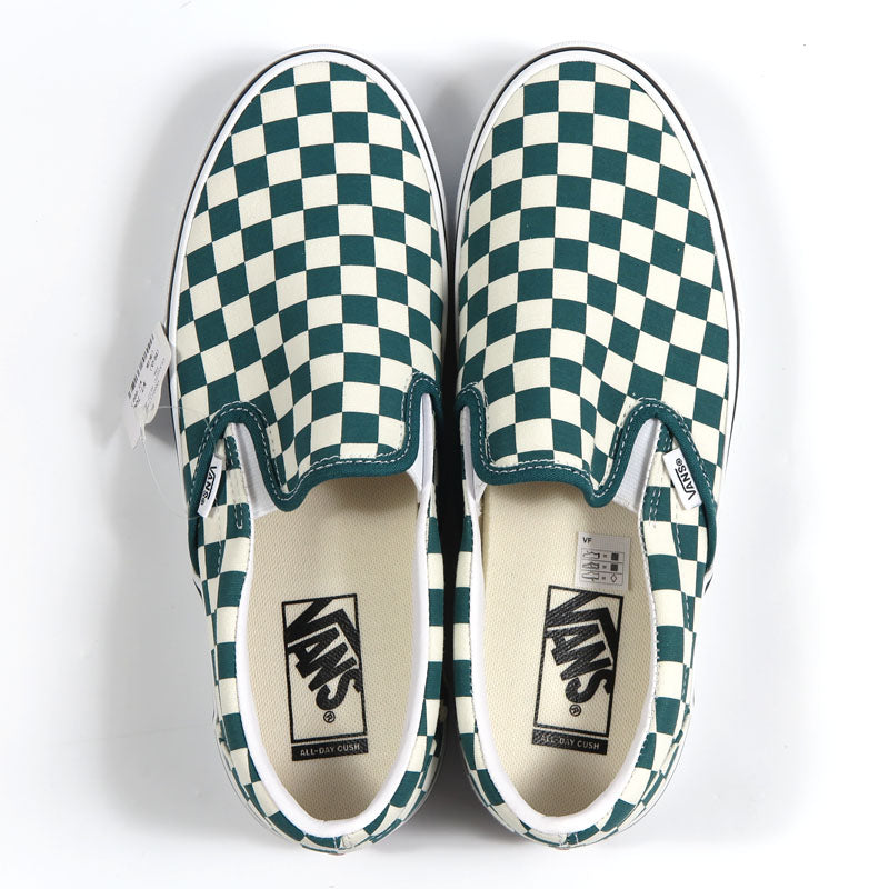 VANS バンズ Classic クラシック スリッポン CHECKERBOARD OCEAN TEAL スニーカー シューズ  ヴァンズ Slip-On VN00117AGRO【2026年秋冬新作】