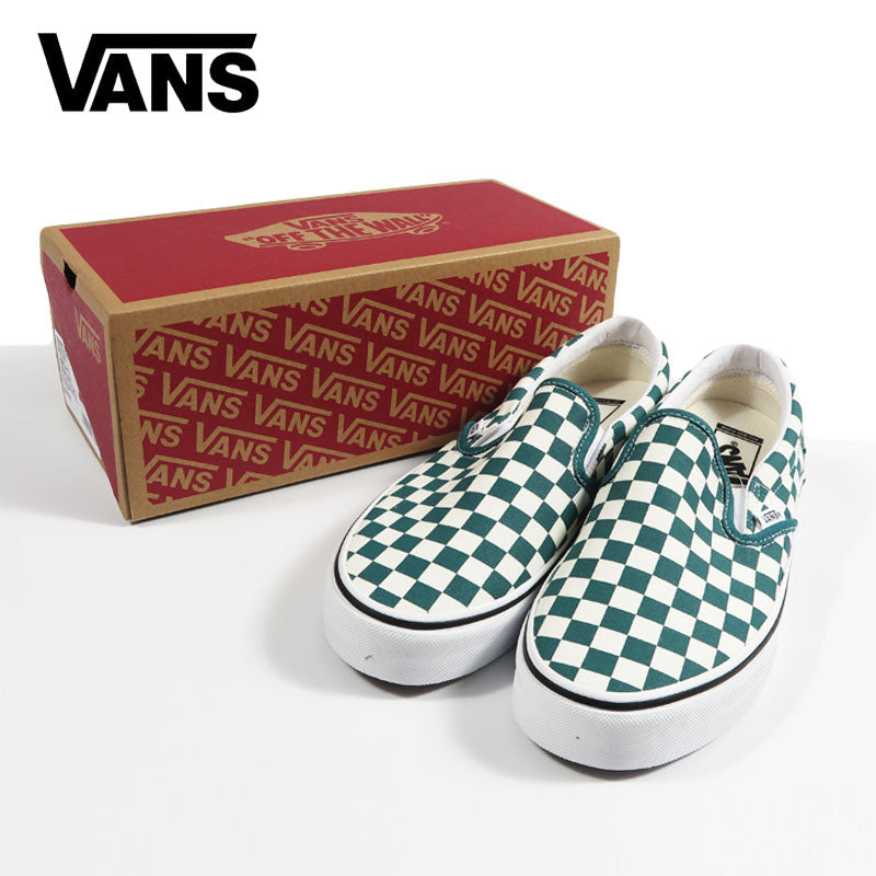 VANS Vans Classic Slip-On CHECKERBOARD OCEAN TEAL Sneaker Schuhe Vans Slip-On VN00117AGRO【Neuheit Herbst/Winter 2026】