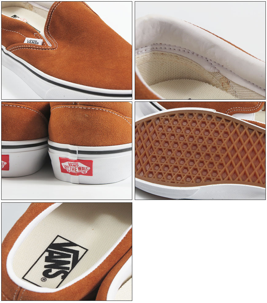 VANS バンズ Classic クラシック スリッポン スエード SUEDE Glazed Ginger グレイズドジンジャー  スニーカー シューズ  ヴァンズ Slip-On VN00117AN1Z【2026年秋冬新作】