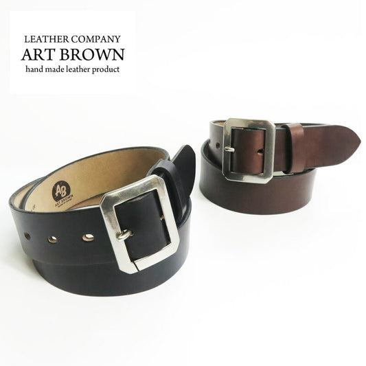 ART BROWN アートブラウン ホーウィン社 クロムエクセル レザー 40mm ギャリソンベルト シルバー VNB40142AB 【2025年秋冬新作】