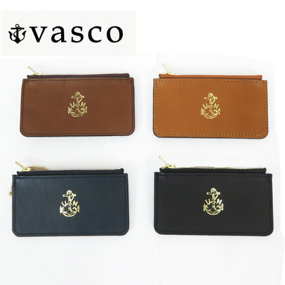 Vasco VASCO Italienisches Leder LEDER NAVAL CASE -KLEIN Mini-Geldbörse Münzfach Vasco VSC-722ZN