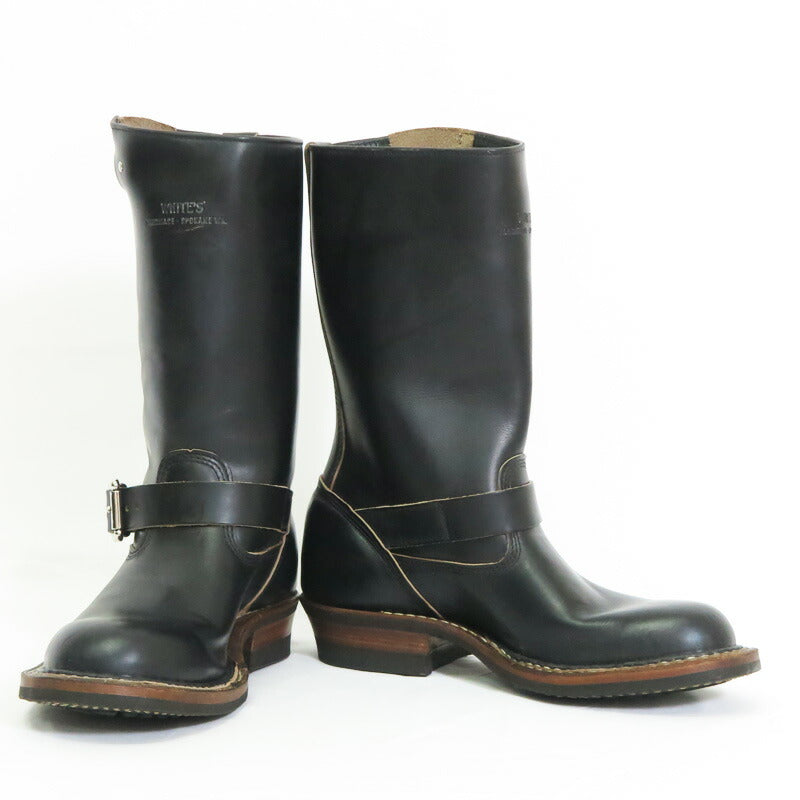 【พร้อมส่ง】 WHITE'S BOOTS ไวท์ส บูทส์ NOMAD 12" โนแมด วิศวกรบูท HORWEEN โครมเอ็กเซล สีดำ พื้นรองเท้า #430 มินิวิบรัม