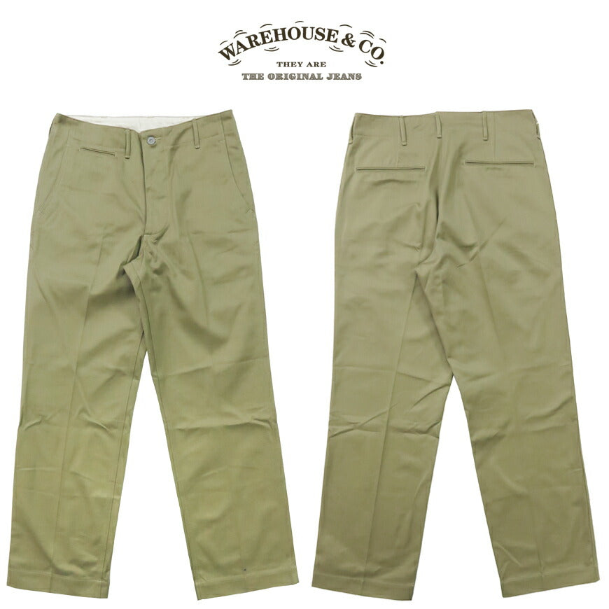 แวร์เฮาส์ WAREHOUSE Lot 1216 M-41 TYPE U.S.ARMY CHINO PANTS มิลิทารี ชิโนแพนท์