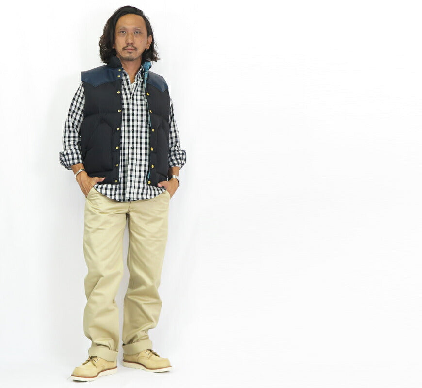 ウェアハウス WAREHOUSE ロッキーマウンテン フェザーベッド ROCKY MOUNTAIN FEATHERBED リップストップไนลอน ダウンเวสต์ ホースไฮด์ เลเซอร์ยอร์ค NYLON DOWN VEST ขนเป็ดขาว WH2221