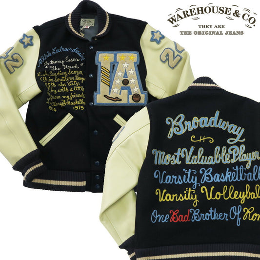ウェアハウス WAREHOUSE 1970er Varsity Award Jacke Voll bestickte Abzeichen Stadionjacke Lot.2229