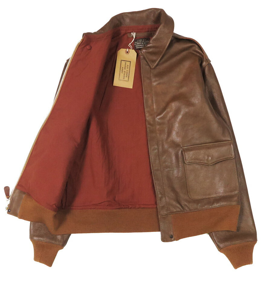 ウェアハウス WAREHOUSE Chaqueta de vuelo tipo A-2 Werber Leather Coat Co. MODELO PRIMERO ORDER NO.33-1729 Lot.2232