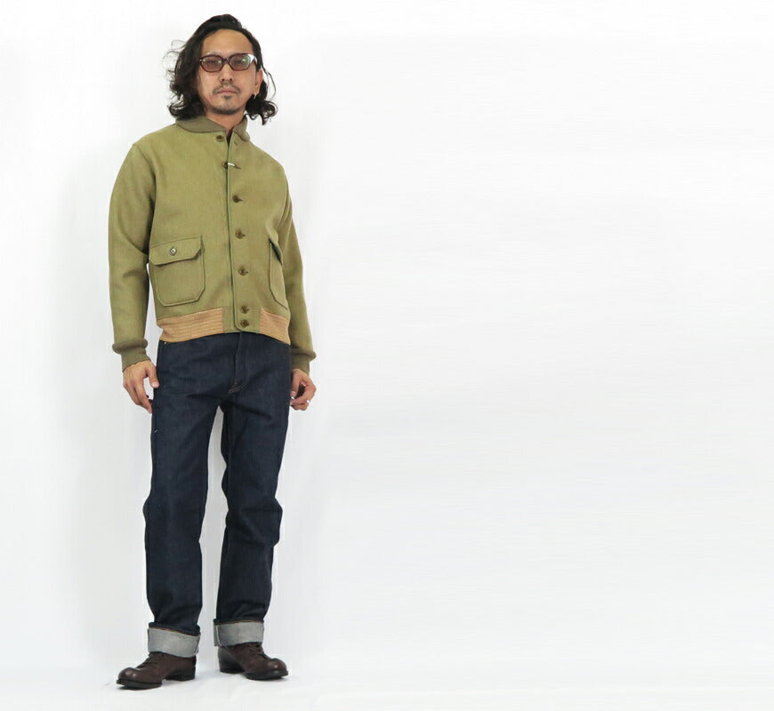 ウェアハウス WAREHOUSE A-1 スタイル ウールメルトン ジャケット Lot.2233