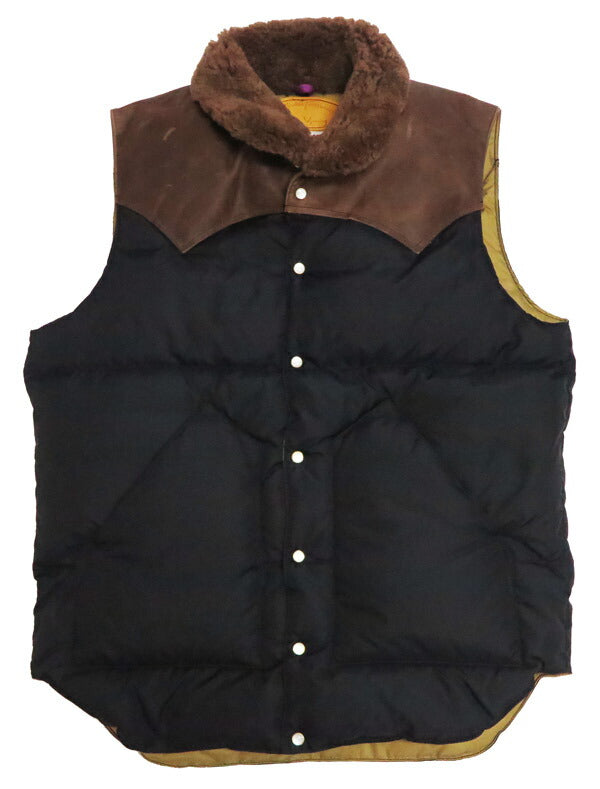 ウェアハウス WAREHOUSE ロッキーマウンテン フェザーベッド ROCKY MOUNTAIN FEATHERBED ไนลอน คริสตี้ เสื้อกั๊กดาวน์ โยคหนังม้าฮอร์สไฮด์ NYLON CHRISTY DOWN VEST ขนเป็ดขาว WH2235
