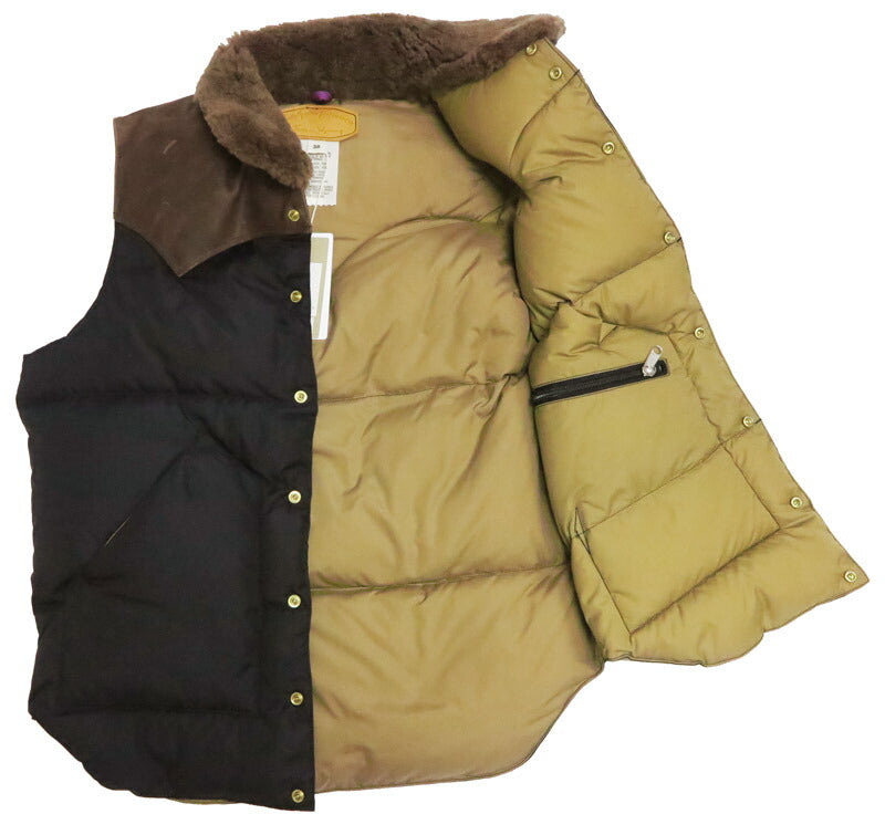 ウェアハウス WAREHOUSE ロッキーマウンテン フェザーベッド ROCKY MOUNTAIN FEATHERBED ไนลอน คริสตี้ เสื้อกั๊กดาวน์ โยคหนังม้าฮอร์สไฮด์ NYLON CHRISTY DOWN VEST ขนเป็ดขาว WH2235