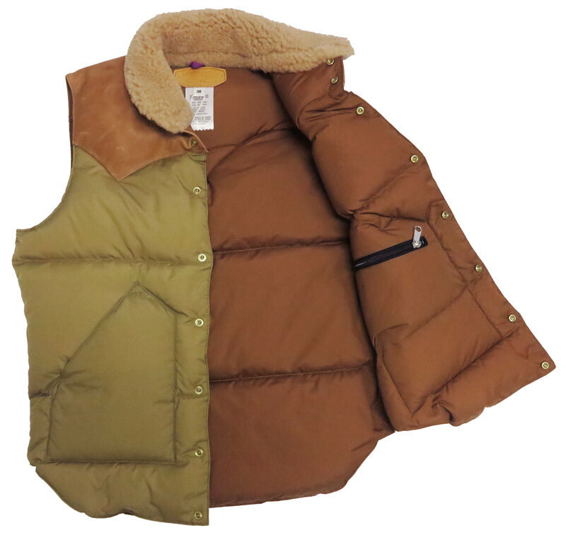 ウェアハウス WAREHOUSE ロッキーマウンテン フェザーベッド ROCKY MOUNTAIN FEATHERBED ไนลอน คริสตี้ เสื้อกั๊กดาวน์ โยคหนังม้าฮอร์สไฮด์ NYLON CHRISTY DOWN VEST ขนเป็ดขาว WH2235