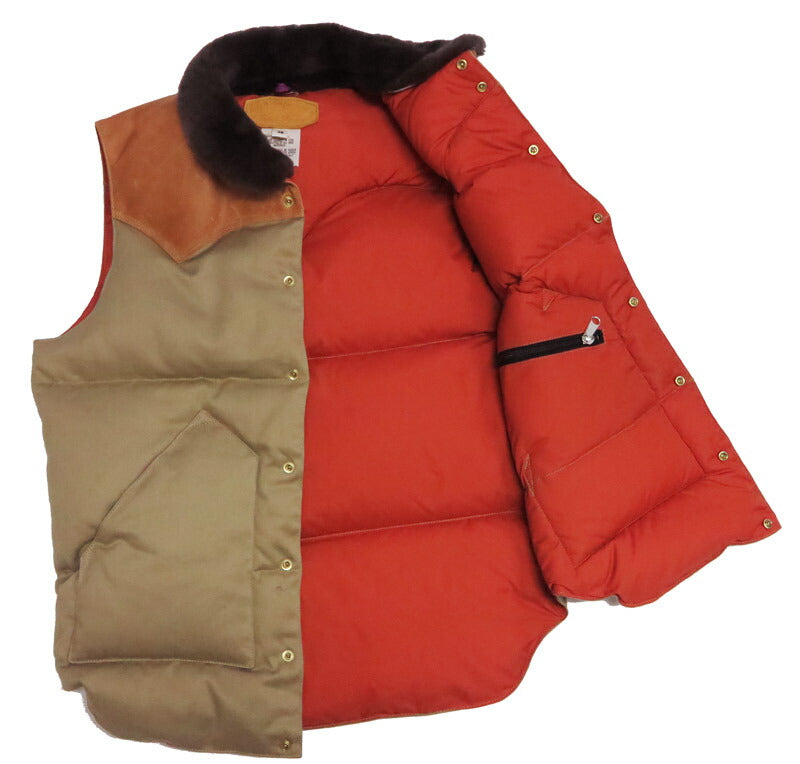 ウェアハウス WAREHOUSE ロッキーマウンテン フェザーベッド ROCKY MOUNTAIN FEATHERBED ウェストポイントクロス クリスティ ダウンベスト ホースハイド レザーヨーク NYLON CHRISTY DOWN VEST ホワイトダックダウン WH2238