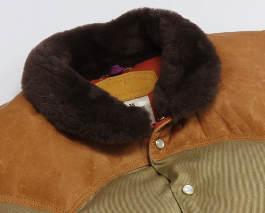 ウェアハウス WAREHOUSE ロッキーマウンテン フェザーベッド ROCKY MOUNTAIN FEATHERBED ウェストポイントクロス クリスティ ダウンベスト ホースハイド レザーヨーク NYLON CHRISTY DOWN VEST ホワイトダックダウン WH2238