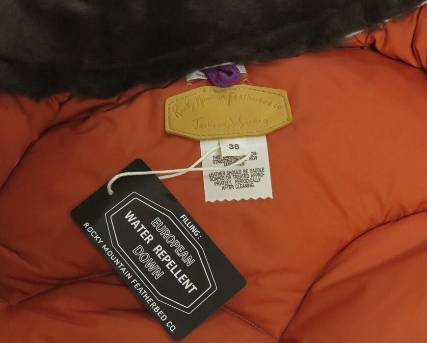 ウェアハウス WAREHOUSE ロッキーマウンテン フェザーベッド ROCKY MOUNTAIN FEATHERBED ウェストポイントクロス クリスティ ダウンベスト ホースハイド レザーヨーク NYLON CHRISTY DOWN VEST ホワイトダックダウン WH2238