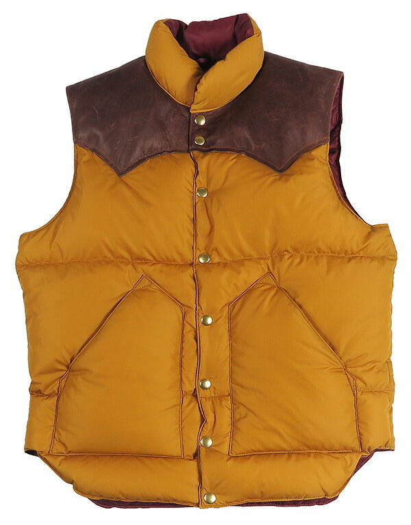 ウェアハウスWAREHOUSEロッキーマウンテンフェザーベッドROCKYMOUNTAINFEATHERBEDナイロンダウンベストホースハイドレザーヨークNYLONDOWNVESTホワイトダックダウンWH2234【2025年秋冬新作】