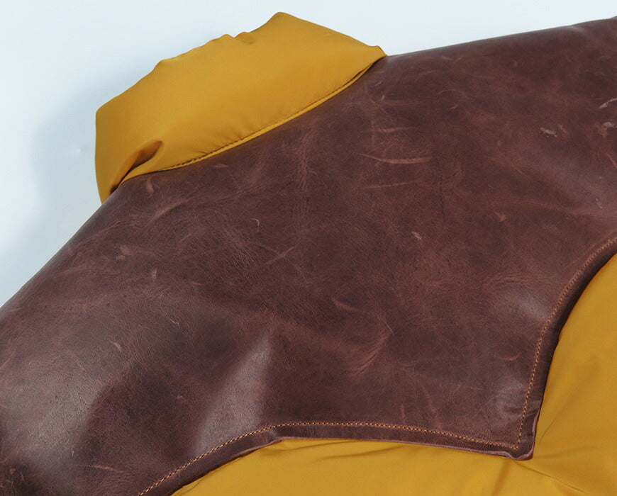 ウェアハウスWAREHOUSEロッキーマウンテンフェザーベッドROCKYMOUNTAINFEATHERBEDナイロンダウンベストホースハイドレザーヨークNYLONDOWNVESTホワイトダックダウンWH2234【2025年秋冬新作】