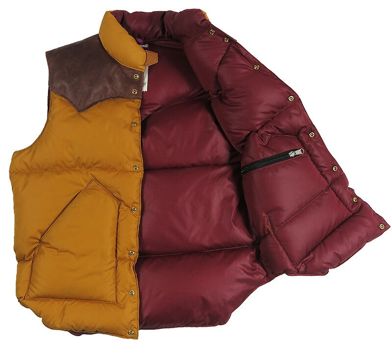 ウェアハウスWAREHOUSEロッキーマウンテンフェザーベッドROCKYMOUNTAINFEATHERBEDナイロンダウンベストホースハイドレザーヨークNYLONDOWNVESTホワイトダックダウンWH2234【2025年秋冬新作】