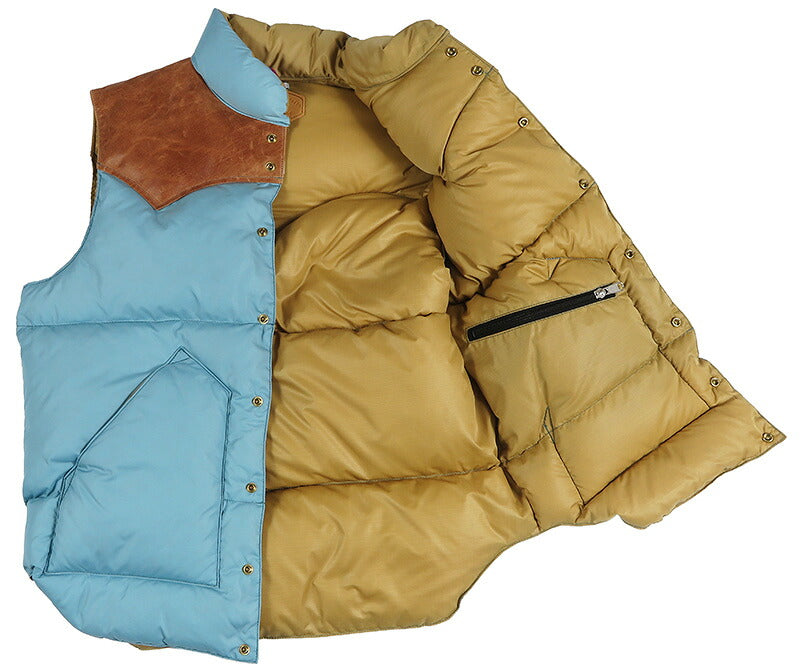 ウェアハウスWAREHOUSEロッキーマウンテンフェザーベッドROCKYMOUNTAINFEATHERBEDナイロンダウンベストホースハイドレザーヨークNYLONDOWNVESTホワイトダックダウンWH2234【2025年秋冬新作】