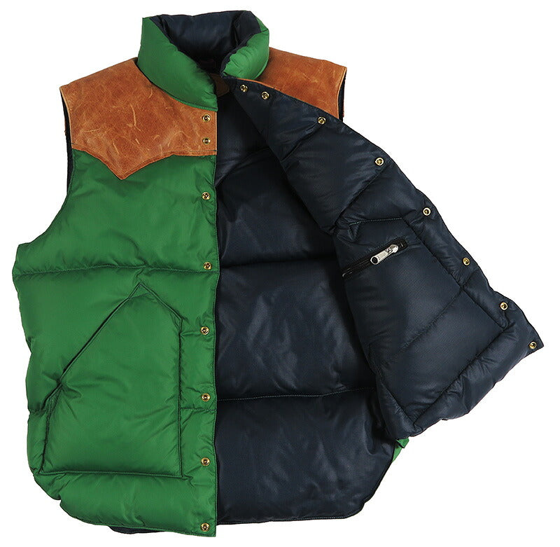 ウェアハウスWAREHOUSEロッキーマウンテンフェザーベッドROCKYMOUNTAINFEATHERBEDナイロンダウンベストホースハイドレザーヨークNYLONDOWNVESTホワイトダックダウンWH2234【2025年秋冬新作】