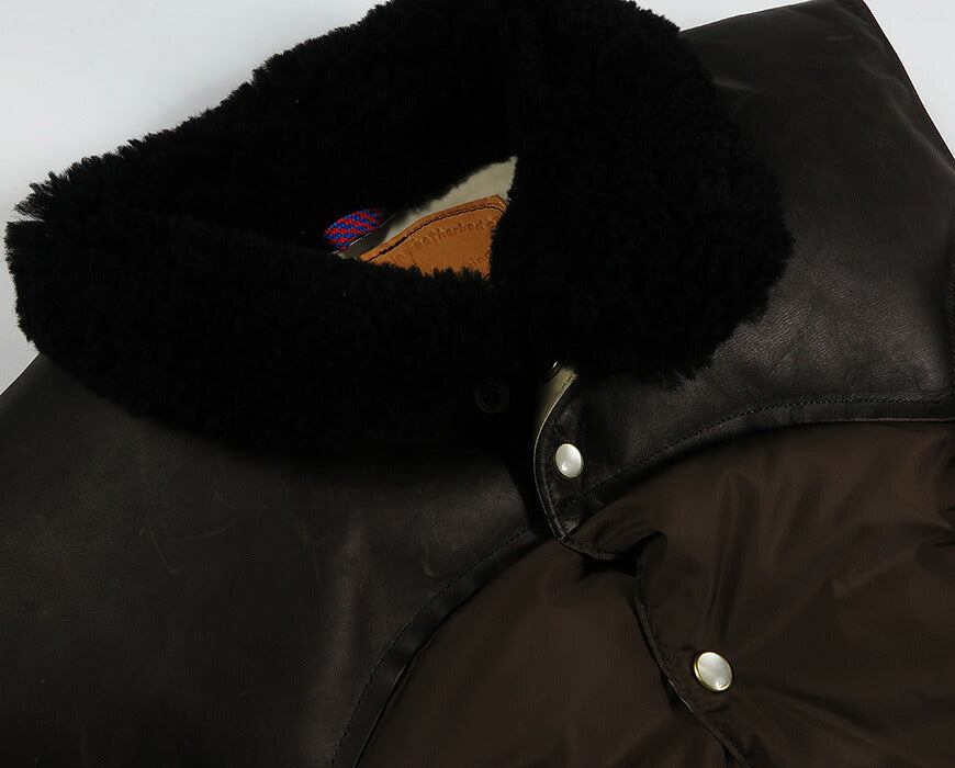 ウェアハウス WAREHOUSE ロッキーマウンテン フェザーベッド ROCKY MOUNTAIN FEATHERBED ナイロン クリスティ ダウンベスト ホースハイド レザーヨーク NYLON CHRISTY DOWN VEST ホワイトダックダウン WH2246 【2026年秋冬新作】