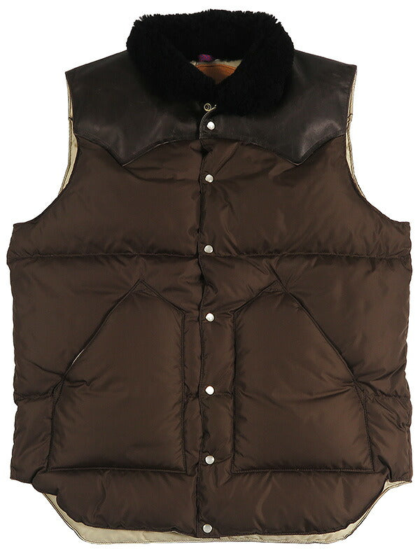 ウェアハウス WAREHOUSE ロッキーマウンテン フェザーベッド ROCKY MOUNTAIN FEATHERBED ナイロン クリスティ ダウンベスト ホースハイド レザーヨーク NYLON CHRISTY DOWN VEST ホワイトダックダウン WH2246 【2026年秋冬新作】
