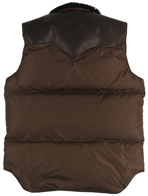 ウェアハウスWAREHOUSEロッキーマウンテンフェザーベッドROCKYMOUNTAINFEATHERBEDナイロンクリスティダウンベストホースハイドレザーヨークNYLONCHRISTYDOWNVESTホワイトダックダウンWH2235【2025年秋冬新作】