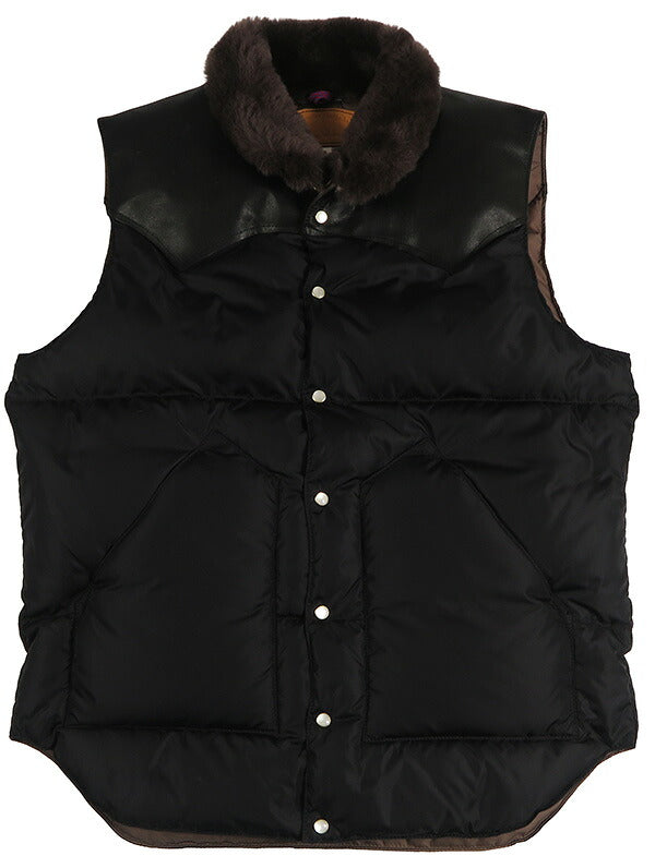 ウェアハウスWAREHOUSEロッキーマウンテンフェザーベッドROCKYMOUNTAINFEATHERBEDナイロンクリスティダウンベストホースハイドレザーヨークNYLONCHRISTYDOWNVESTホワイトダックダウンWH2235【2025年秋冬新作】