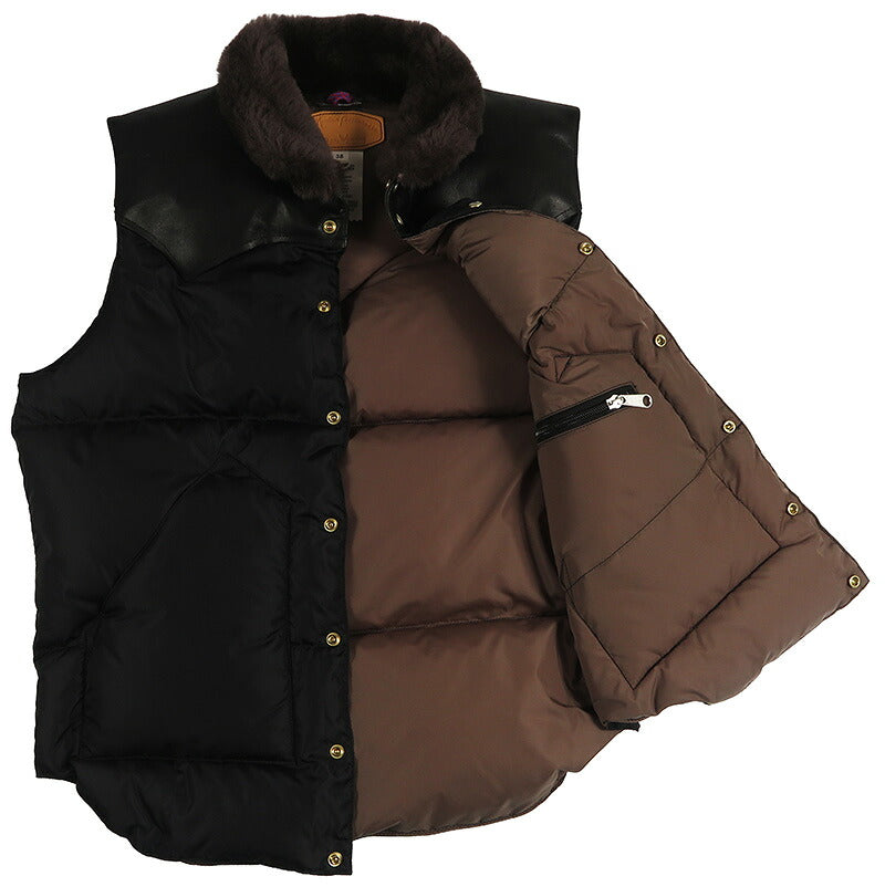 ウェアハウスWAREHOUSEロッキーマウンテンフェザーベッドROCKYMOUNTAINFEATHERBEDナイロンクリスティダウンベストホースハイドレザーヨークNYLONCHRISTYDOWNVESTホワイトダックダウンWH2235【2025年秋冬新作】
