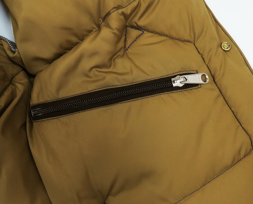 ウェアハウス WAREHOUSE ロッキーマウンテン フェザーベッド ROCKY MOUNTAIN FEATHERBED ピンストライプ ダウンベスト ホースハイド レザーヨーク PIN STRIPE DOWN VEST ホワイトダックダウン WH2247 【2026年秋冬新作】