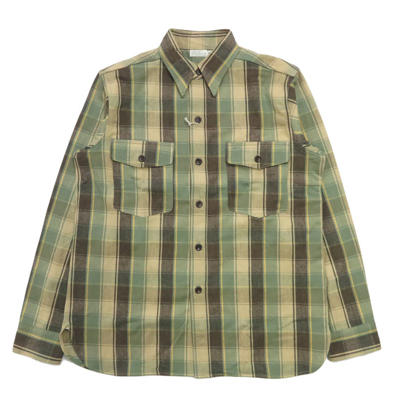 WAREHOUSE Lot 3022 Kariertes Hemd mit Kinnriemen, langärmlig, Flanell, H-Muster