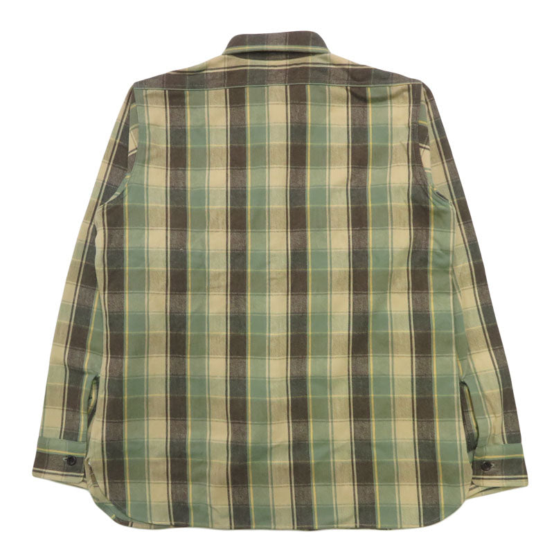 WAREHOUSE Lot 3022 Kariertes Hemd mit Kinnriemen, langärmlig, Flanell, H-Muster
