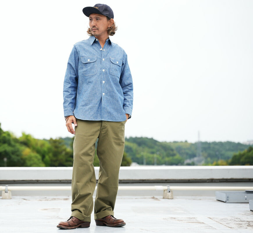 ウェアハウス WAREHOUSE 長袖 シャンブレー シャツ BIG YANK タイプ Lot.3048 【2026年春夏新作】